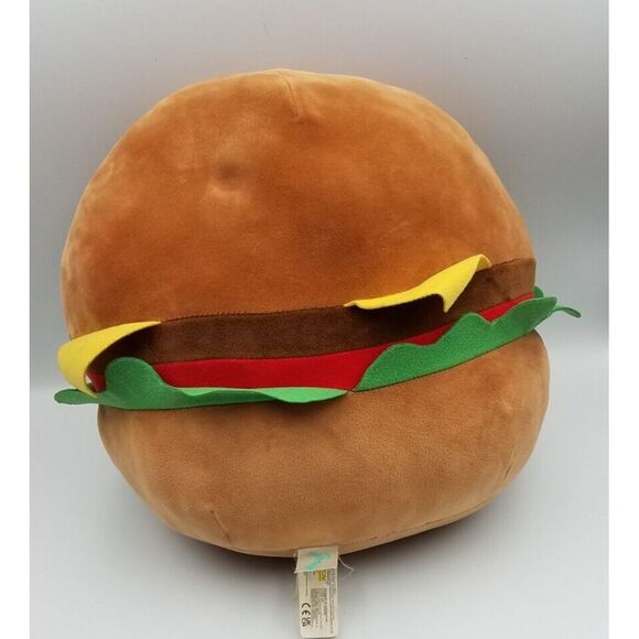 Squishmallow  CARL Best Cheeseburger RARE‎ Plush Toy Hamburger Food Friends - Picture 2 of 5
